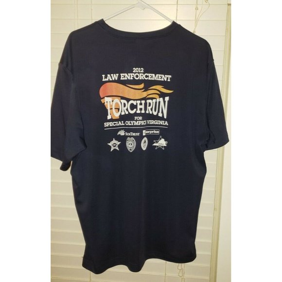 2012 LAW ENFORCEMENT TORCH RUN VIRGINIA short sleeve XL B6 - Picture 6 of 10
